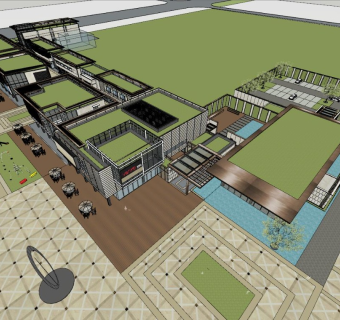 商业街区 沿街商业 售楼处 示范区